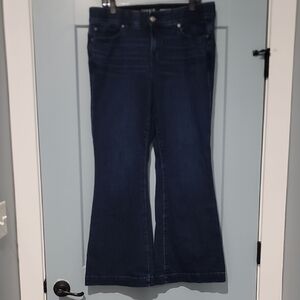 Torrid Bombshell Flare High-Rise Dark Navy Wash Jeans